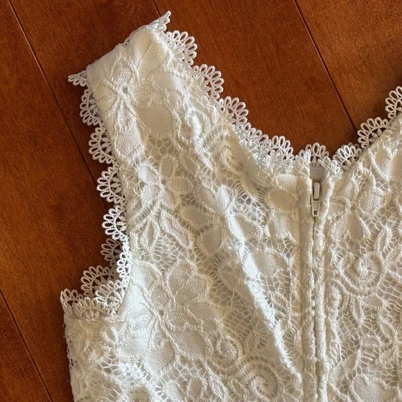 Nordstrom Speechless White Lace sz 10 girls Dress - Picture 6 of 8